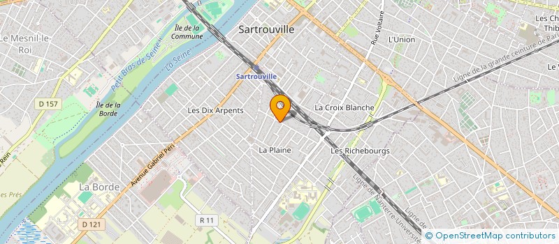 localisation de l'entreprise ICI CONSEIL à SARTROUVILLE