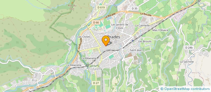 localisation de l'entreprise ICI ET MAINTENANT à PRADES