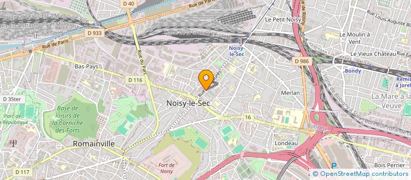 localisation de l'entreprise ICI ET NUL BAR AILLEURS à NOISY-LE-SEC