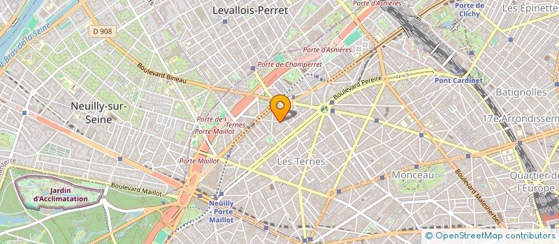 localisation de l'entreprise ICI FORMATIONS à NEUILLY-SUR-SEINE