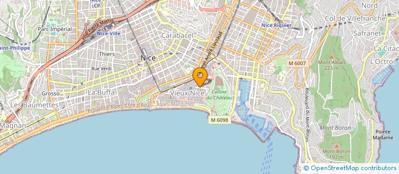localisation de l'entreprise ICI-LA-BAS à NICE