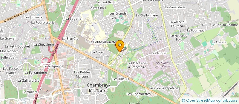 localisation de l'entreprise ICI&LA-HERE&THERE  CHAMBRAY-LES-TOURS