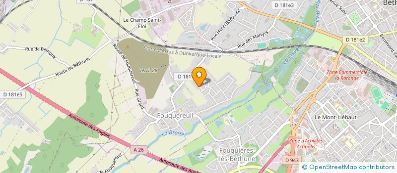 localisation de l'entreprise ICI LA PROD'  FOUQUEREUIL