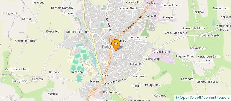 localisation de l'entreprise ICI MADAME REVE à PLABENNEC