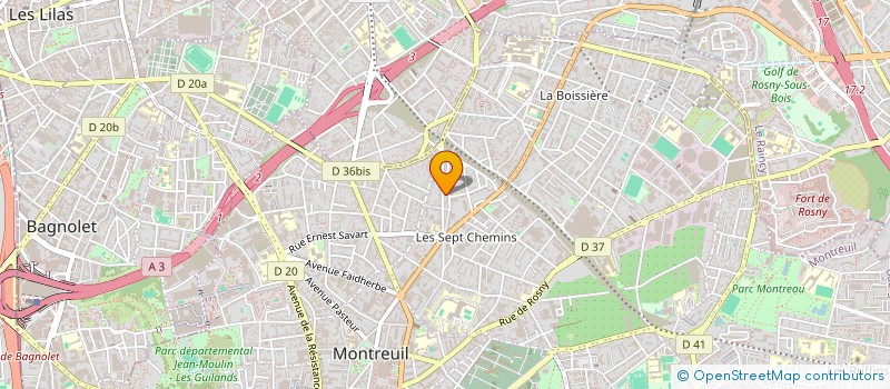 localisation de l'entreprise ICI MEME à MONTREUIL