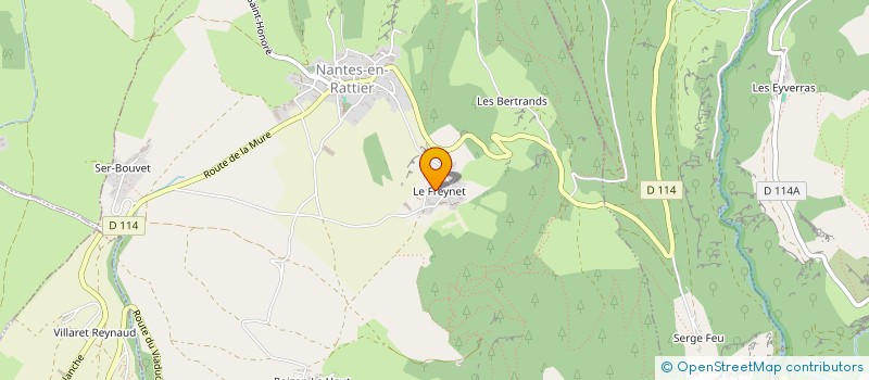 localisation de l'entreprise ICI PIERRE VULSON  NANTES-EN-RATIER