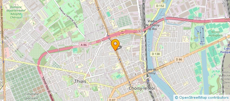 localisation de l'entreprise ICI TON PNEU  THIAIS