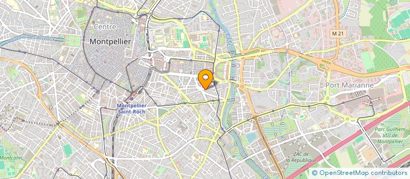 localisation de l'entreprise ICI TOUT ROMANCE  MONTPELLIER