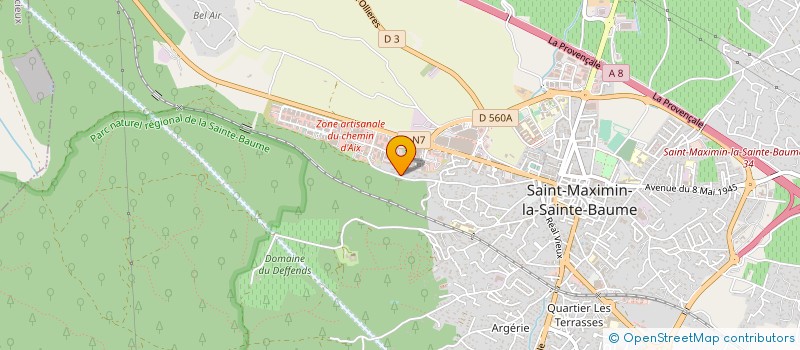 localisation de l'entreprise ICI TRAVAUX RENOV REALISATIONS à SAINT-MAXIMIN-LA-SAINTE-BAUME