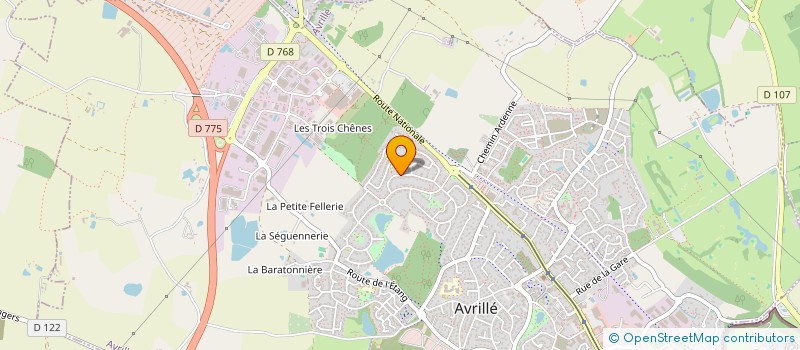 localisation de l'entreprise ICIA à AVRILLE