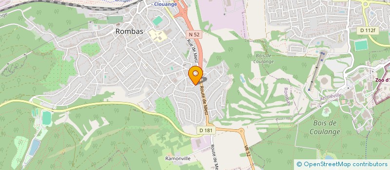 localisation de l'entreprise ICIE INGENIERIE CONSEILS INDUSTRIE & ENTREPRISE  ROMBAS