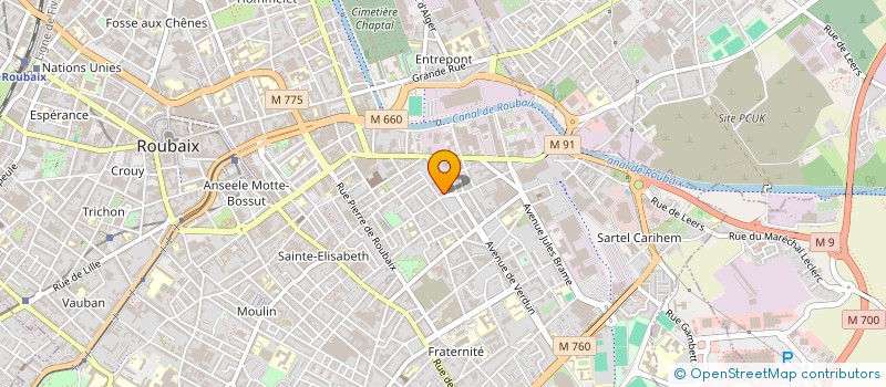 localisation de l'entreprise ICIELA à ROUBAIX
