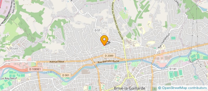 localisation de l'entreprise ICINVESTISSEMENT  BRIVE-LA-GAILLARDE