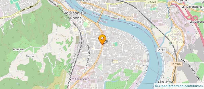 localisation de l'entreprise ICJM à TOURNON-SUR-RHONE