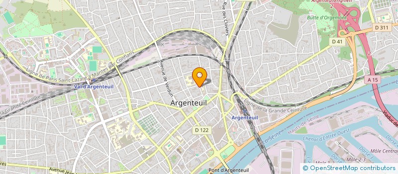 localisation de l'entreprise ICL BUCHERONS  ARGENTEUIL