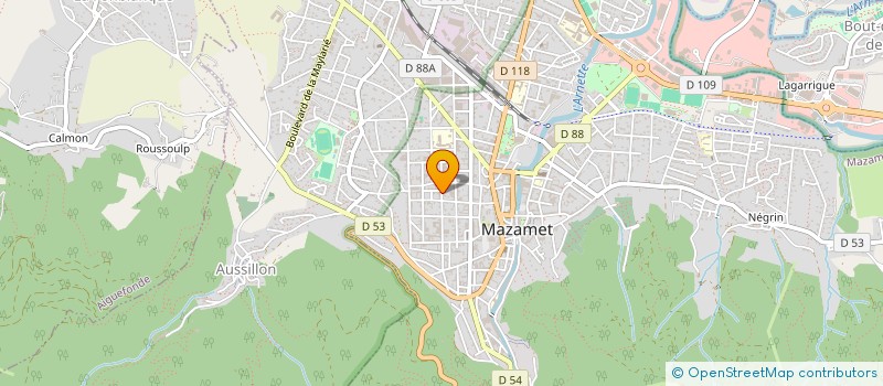 localisation de l'entreprise ICM à MAZAMET