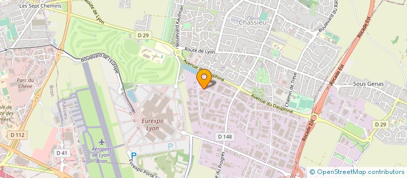 localisation de l'entreprise ICM INDUSTRIE DISTRIBUTION  CHASSIEU