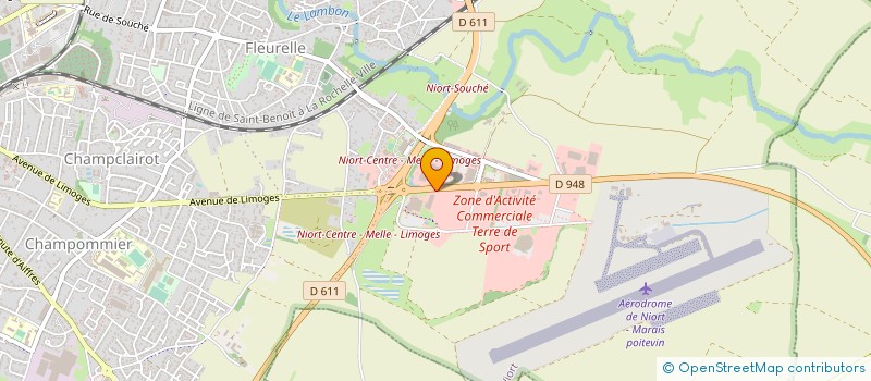 localisation de l'entreprise ICM INDUSTRIE NIORT  SAINT-SYMPHORIEN