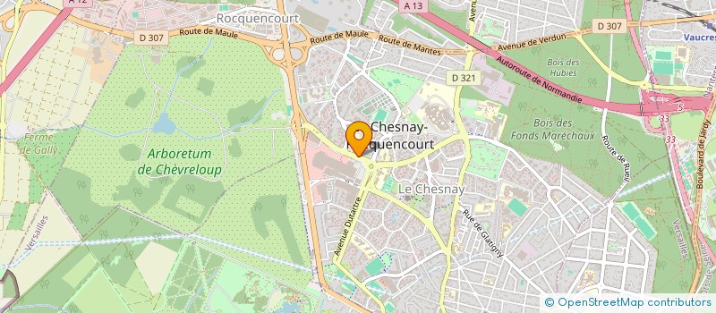 localisation de l'entreprise ICM (INTEGRATION DE COMPOSANTS POUR LES MEDIAS) à LE CHESNAY-ROCQUENCOURT