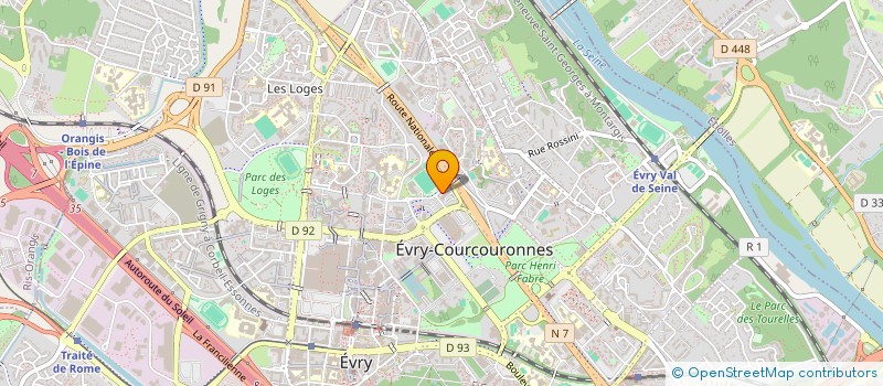 localisation de l'entreprise ICM LEGAL CONSULTING  EVRY-COURCOURONNES