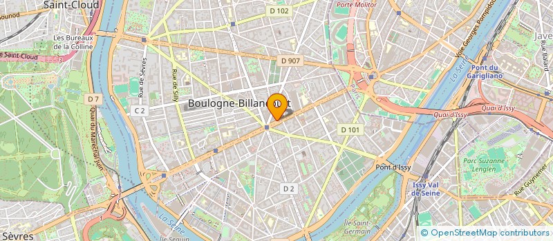 localisation de l'entreprise ICMSSA INFORM CONSEIL MANAG SCE SYSTEMES à BOULOGNE-BILLANCOURT