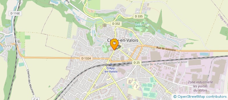 localisation de l'entreprise ICNC SARL  CREPY-EN-VALOIS