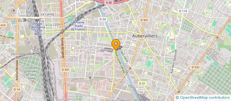 localisation de l'entreprise ICO à AUBERVILLIERS