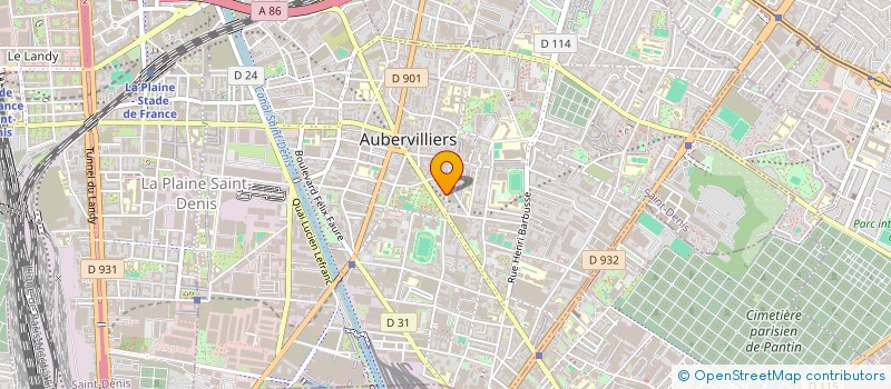 localisation de l'entreprise ICO FROID à AUBERVILLIERS