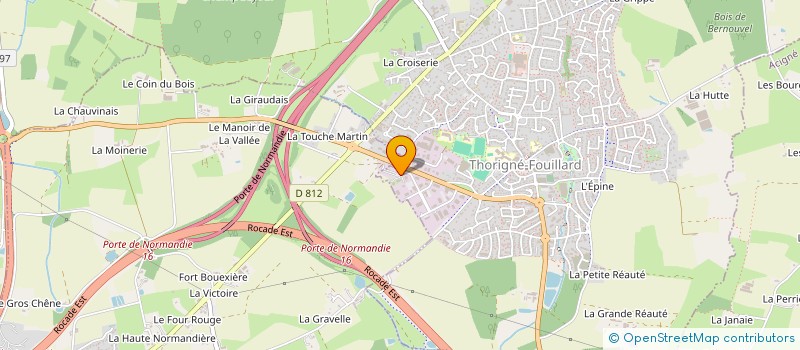 localisation de l'entreprise ICO ING BELLEVUE  THORIGNE-FOUILLARD