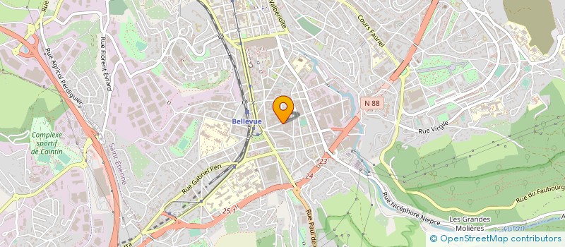 localisation de l'entreprise ICOBA à SAINT-ETIENNE
