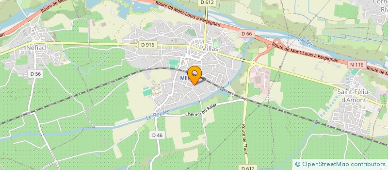 localisation de l'entreprise ICOBAT  MILLAS