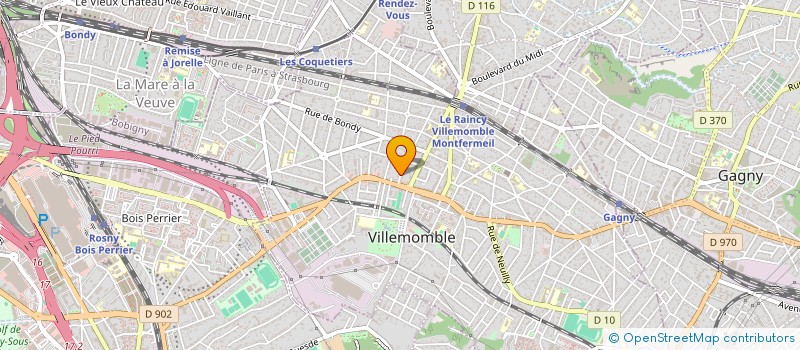 localisation de l'entreprise ICOBIM à VILLEMOMBLE