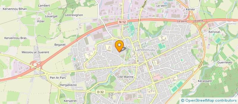 localisation de l'entreprise ICODD  LANDIVISIAU