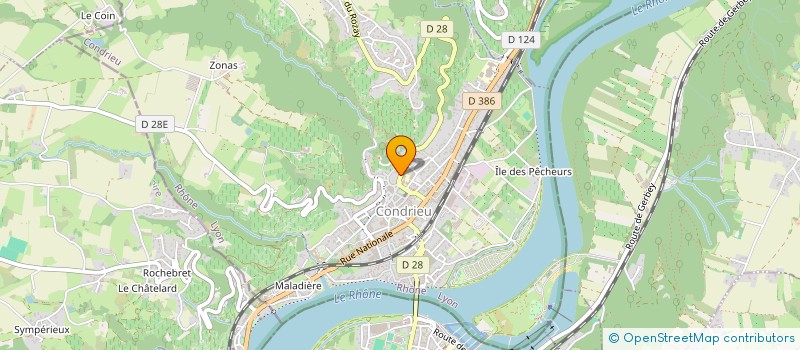 localisation de l'entreprise ICOJOB  CONDRIEU