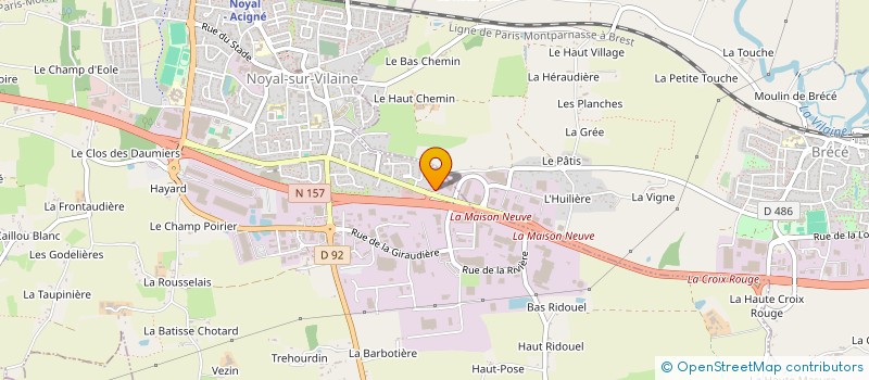 localisation de l'entreprise ICOLO FRANCE à BRECE