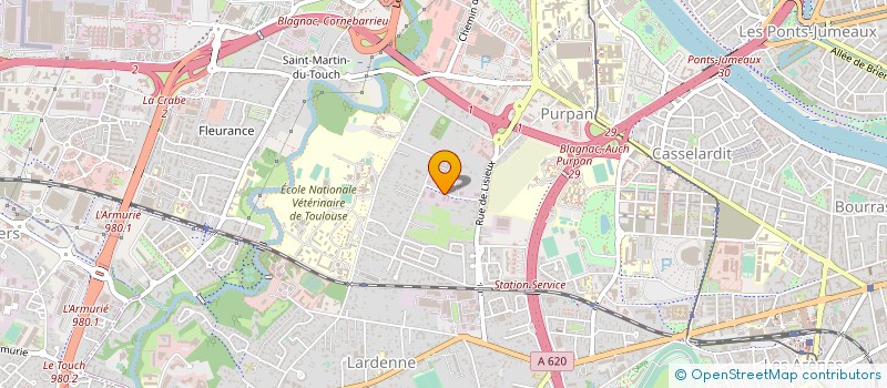 localisation de l'entreprise ICOM COMMUNICATION  TOULOUSE