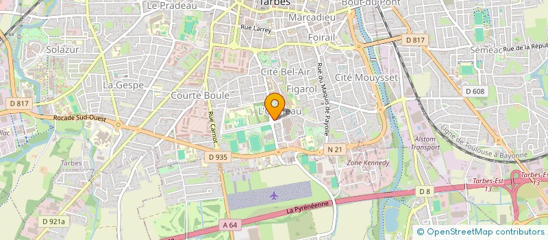 localisation de l'entreprise ICOM IMMO LANNEMEZAN  TARBES