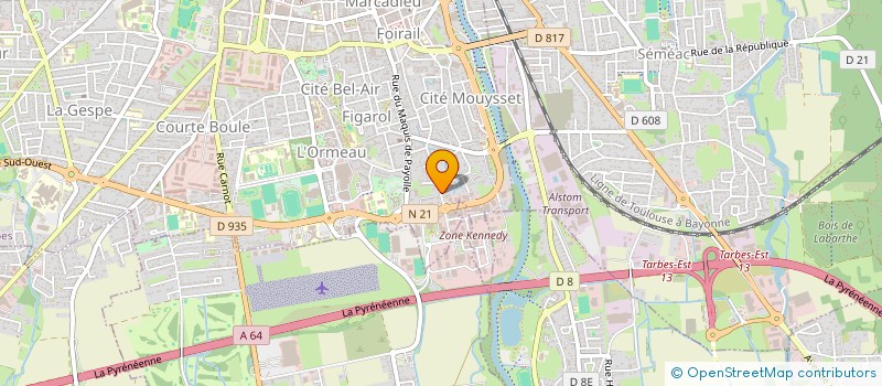 localisation de l'entreprise ICOM IMMOBILIER TARBES  TARBES