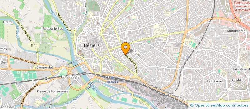 localisation de l'entreprise ICOM INTELLIGENT COMMUNICATION  BEZIERS