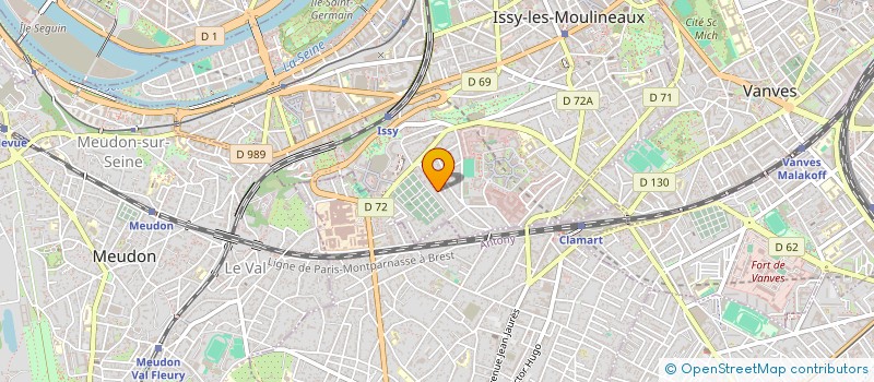 localisation de l'entreprise ICOM-IT à ISSY-LES-MOULINEAUX