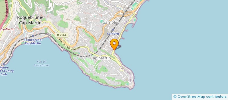localisation de l'entreprise ICOMAR MEDITERRANEE à ROQUEBRUNE-CAP-MARTIN