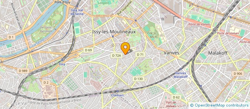 localisation de l'entreprise ICOMENE à ISSY-LES-MOULINEAUX