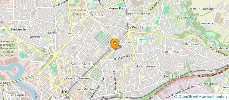 localisation de l'entreprise ICOMI FRANCE à BREST