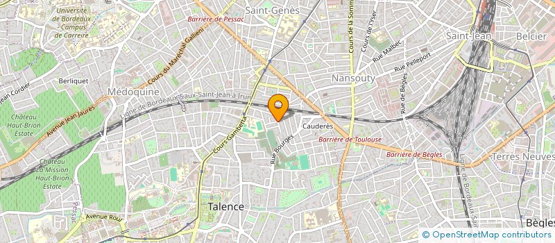 localisation de l'entreprise ICOMME à BEGLES