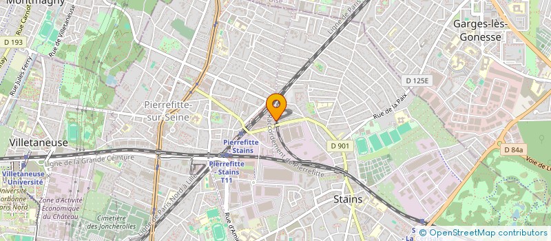 localisation de l'entreprise ICON  PIERREFITTE-SUR-SEINE
