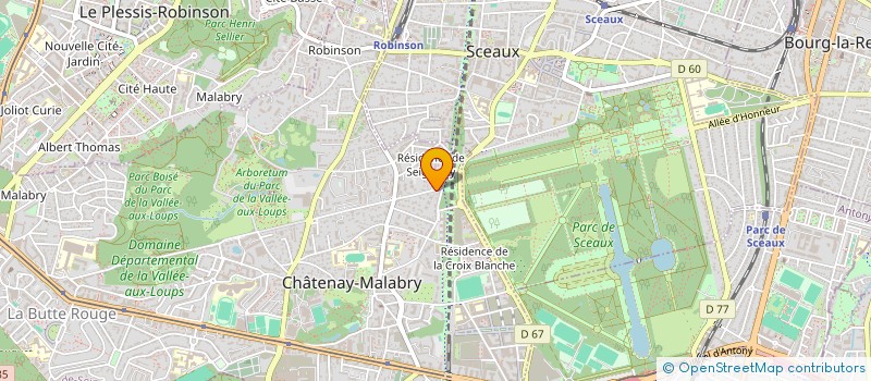 localisation de l'entreprise ICON.E  CHATENAY-MALABRY