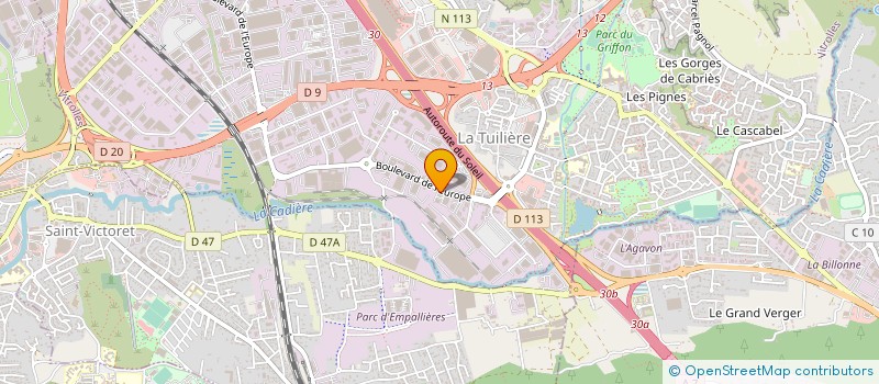 localisation de l'entreprise ICONE à VITROLLES