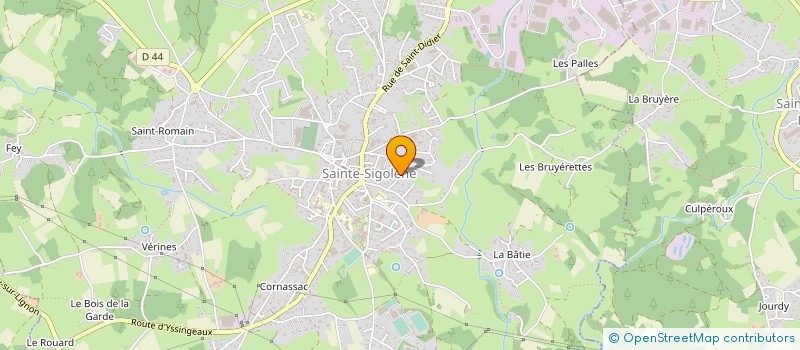 localisation de l'entreprise ICONE à SAINTE-SIGOLENE