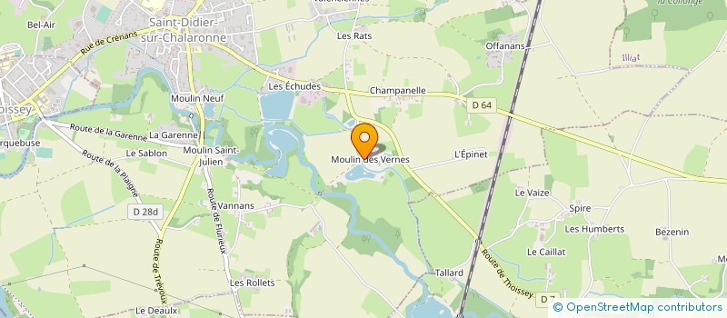 localisation de l'entreprise ICONE CHIRURGICAL  SAINT-ETIENNE-SUR-CHALARONNE