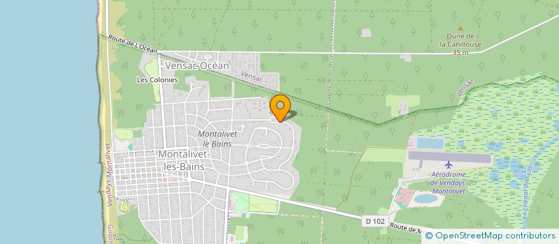localisation de l'entreprise ICONE CUISINE & AMENAGEMENTS à VENDAYS-MONTALIVET